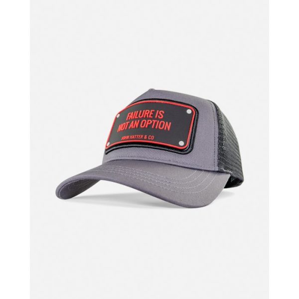 Failure Is Not An Option, Grey-Black Rubber Cap1 Failure Is Not An Option, Grey-Black Rubber Cap - John Hatter & Co