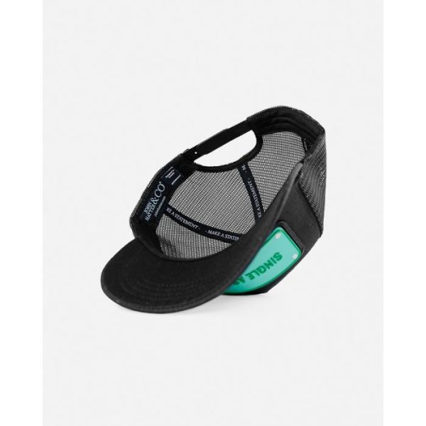 Single As Fuck, Black Rubber Cap - John Hatter & Co