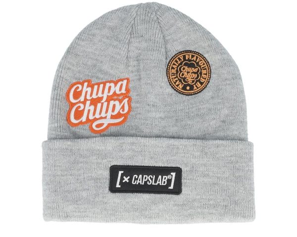 CAPSLAB CHUPA CHUPS GREY BEANIE
