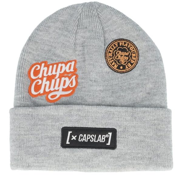 CAPSLAB CHUPA CHUPS GREY BEANIE