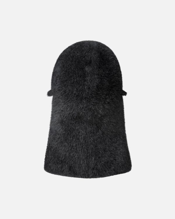 KANGOL FAUX FUR BALACLAVA BLACK