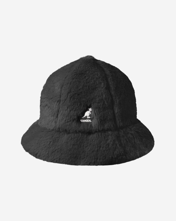 KANGOL FAUX FUR CASUAL BLACK