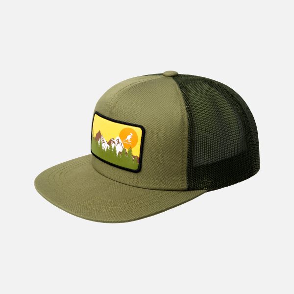 KANGOL OUTDOOR PATCH TRUCKER OLIVE3 KANGOL OUTDOOR PATCH TRUCKER OLIVE