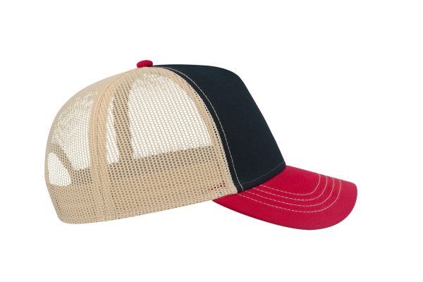 RAPPER CANVAS NAVY-BURGUNDY-BEIGE