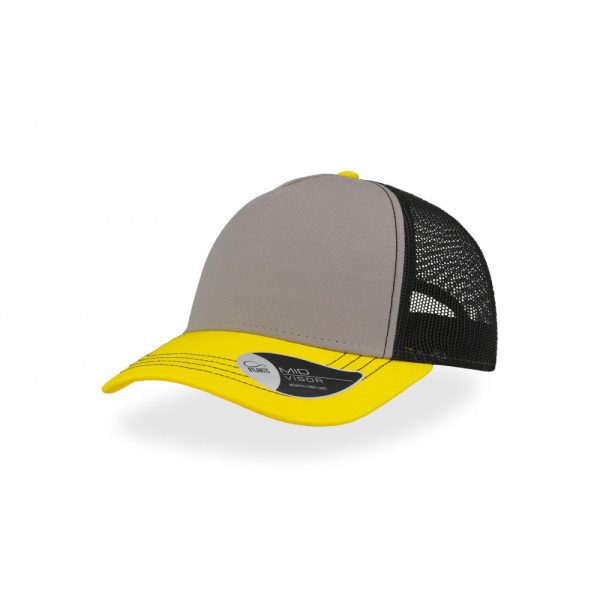 RAPPER CANVAS GREY-BRIGHT YELLOW-BLACK
