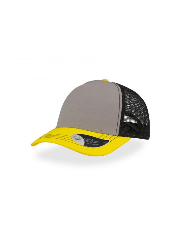 RAPPER CANVAS GREY-BRIGHT YELLOW-BLACK